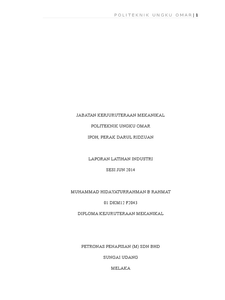 Final Report Li Docx Oil Refinery Pump