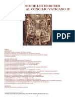 Sinopsis de Los Errores Imputados Al Concilio Vaticano Ii1