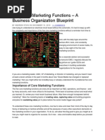 Five Core Marketing Functions