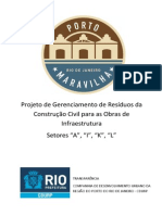 Projeto de Gerenciamento de Residuos Da Construcao Civil Para as Obras de Infraestrutura Setores a I K L