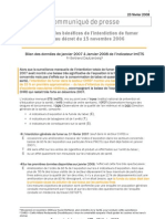 Évaluation des bénéfices de l’interdiction de fumer suite au décret du 15 novembre 2006