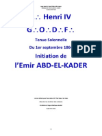 Initiation de L'emir ABD-EL-KADER