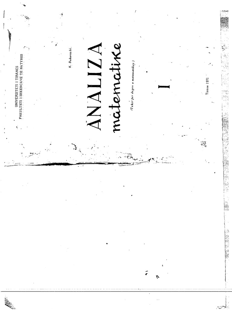 mashu Analiza Matematik 1 | PDF