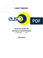 Light Energy: Solar Cell Based On Artificial Photosynthesis