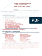 National Patient Safety Goals PDF