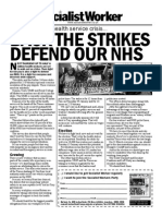 Back The Strikes Defend Our NHS: Tory Cuts Create Health Service Crisis..