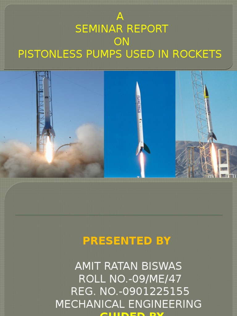 Pistonless Pumps in Rocketsfinal Copy Spacecraft Propulsion Turbocharger