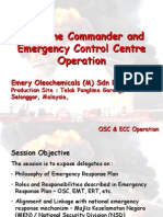On-Scene Commander (OSC) and Emergency Control Centre (ECC) Training - Proposal