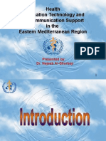 Health Information Technology and Telecommunication Support in The Eastern Mediterranean Region