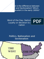 Poltics Nationalism Sectionalism 1