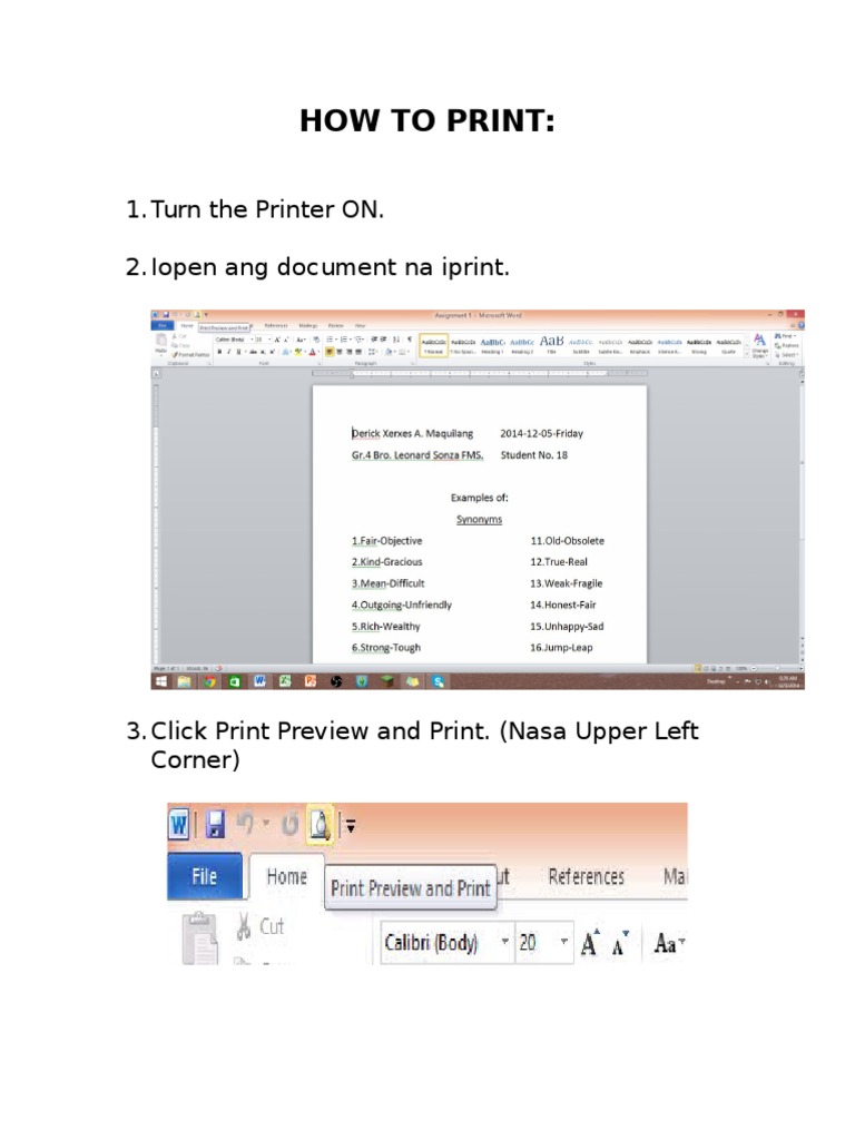 How to Print: Step-by-Step Guide | PDF | Career & Growth | Self-Improvement