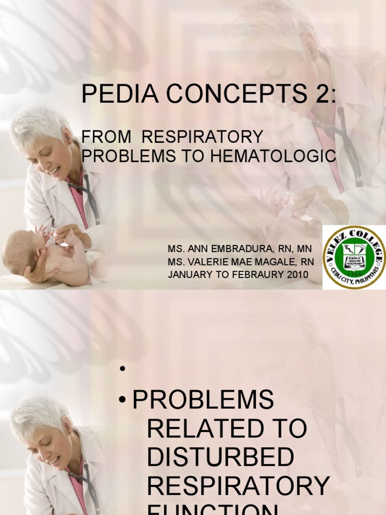Pedia Concepts 2:: From Respiratory Problems To Hematologic | PDF ...