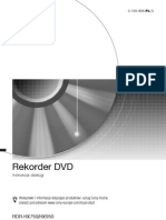 Sony RDR-HX750 Rekorder DVD - Instrukcja Obsługi PL
