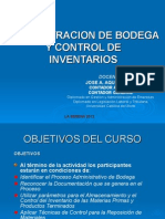 Administración de bodega e inventarios