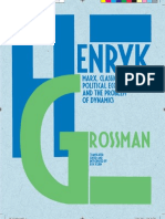 Draft Cover For Henryk Grossman 'Marx, Classical Political Economy and The Problem of Dynamics'