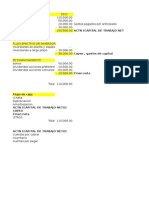 Análisis financiero empresa 2011 vs 2010 menos de