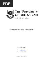 University of Queensland - Bachelor of Business Management