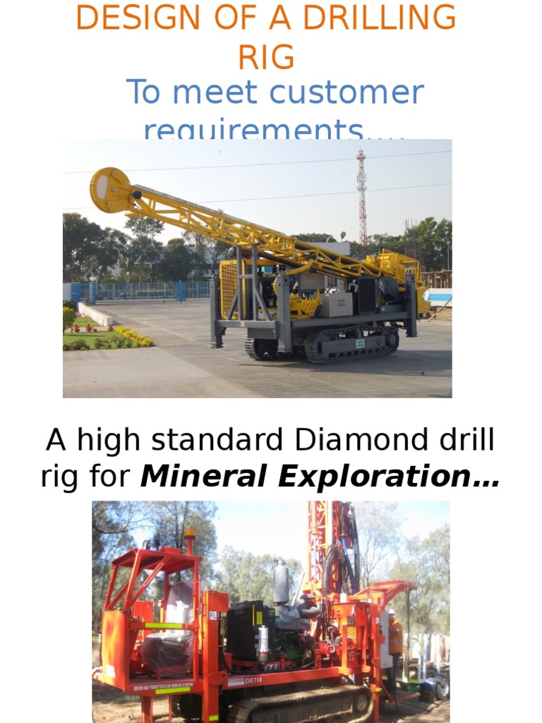 Designing a Diamond Drill Rig | PDF | Drilling Rig | Machines