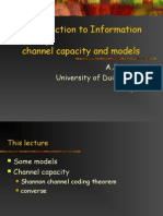 Introduction To Information Theory Channel Capacity and Models