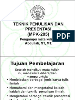 Teknik Penulisan Dan Presentasi-B