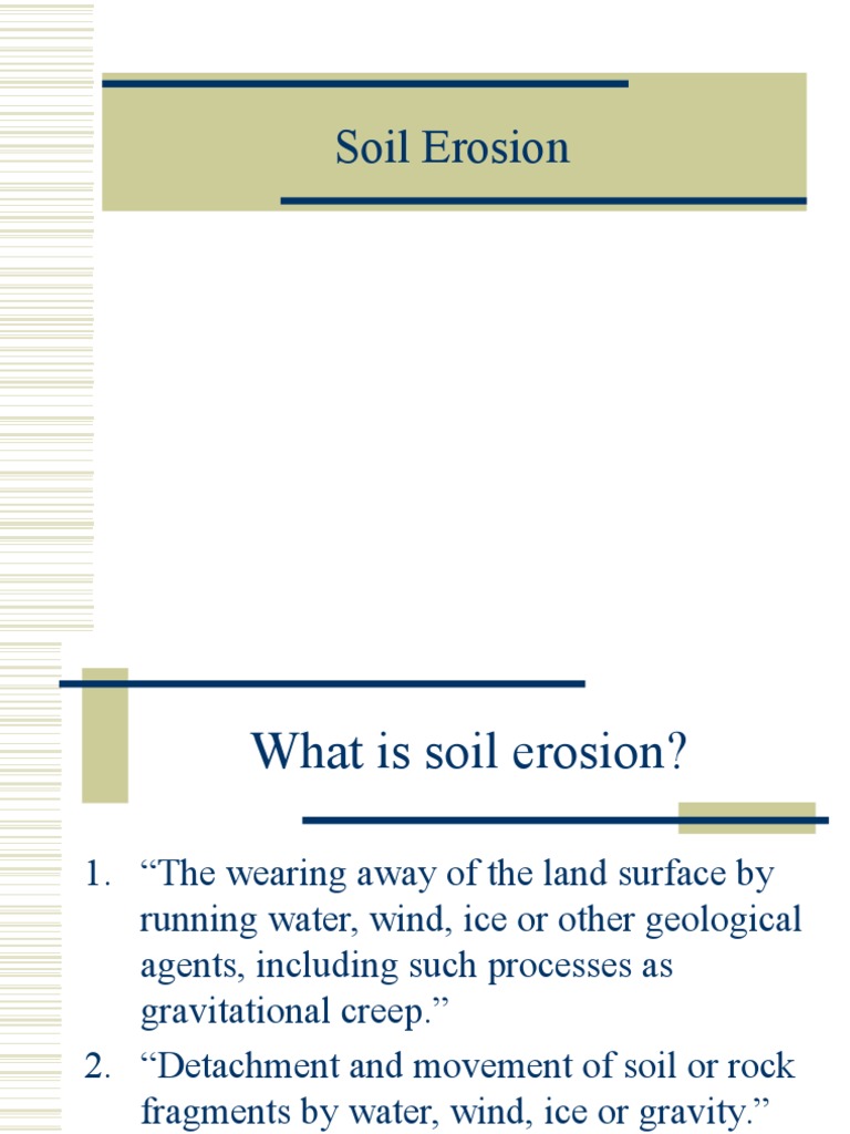 Understanding Soil Erosion Mechanics | PDF | Erosion | Surface Runoff