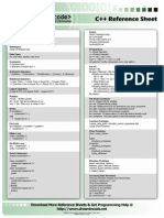 Cpp Reference Sheet