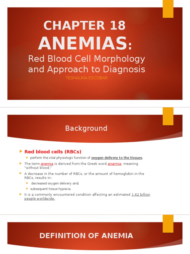 Anemia: Diagnosis and Mechanisms | PDF | Anemia | Red Blood Cell