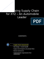 Revitalization of Supply Chain For XYZ