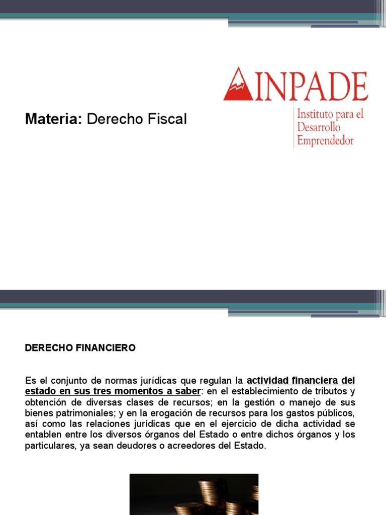 Derecho Fiscal  Impuestos  Estado (Forma de gobierno)