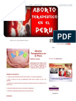 Aborto Terapéutico en El Perú PDF