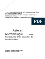Referat Microbiologie (Interactiunile)