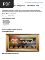 Download Jual Jam Digital Masjid Di Yogyakarta Jadwal Sholat Abadi by JamDigitalMasjid SN253593503 doc pdf