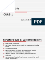 CURS 1 - Econometrie 2012-2013