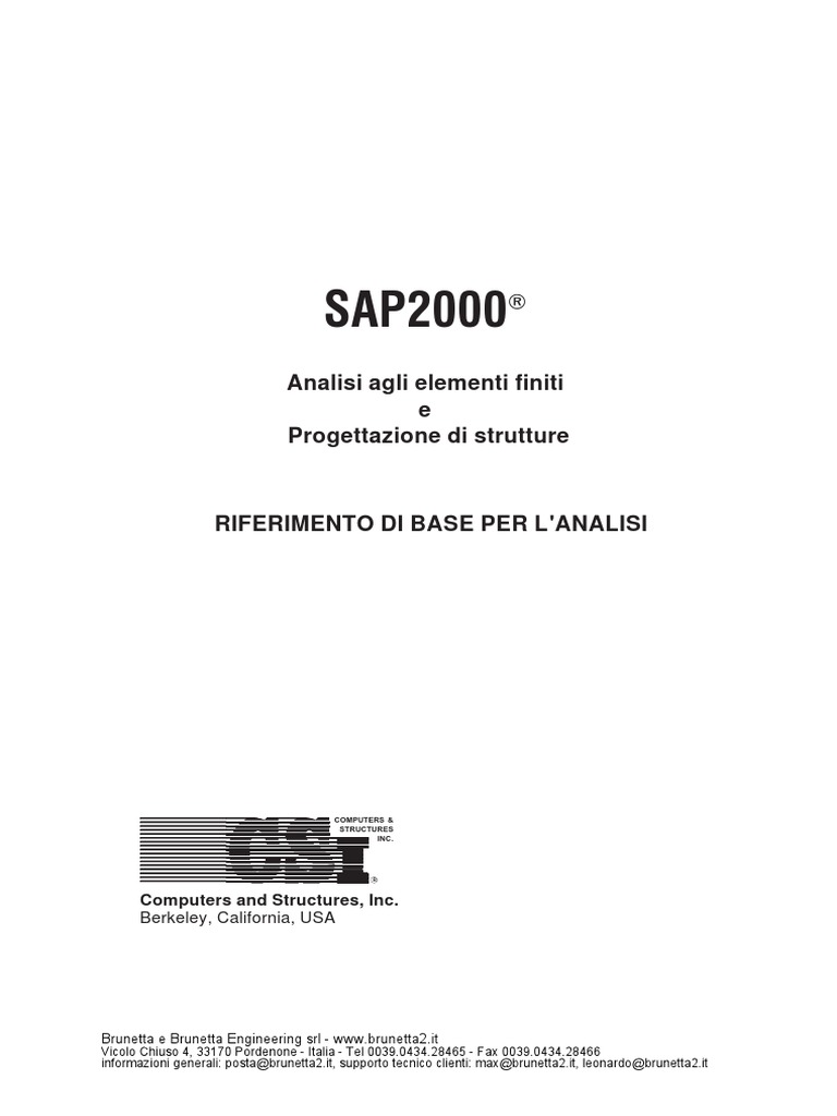 Analisidibase Sap 2000 Tutorial by Csi | PDF