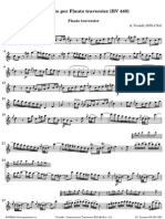 Vivaldi Concerto Per Traversier RV 440 Flauto