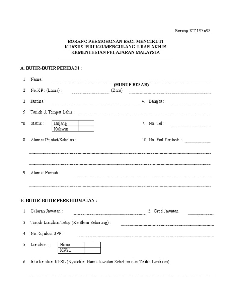 Permohonan Ptm Kpm Pdf