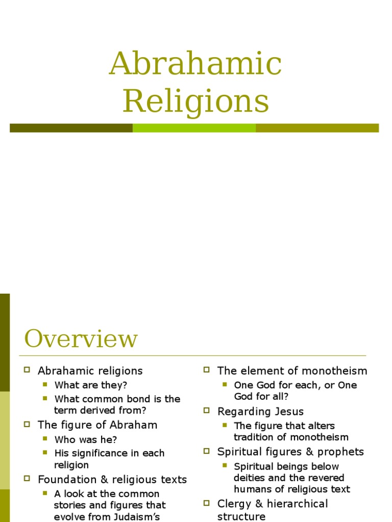 Abrahamic Religions Pdf Monotheism Abrahamic Religions