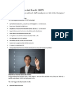 Current LTE Features and Benefits of LTE