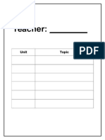 Folder Divider Template