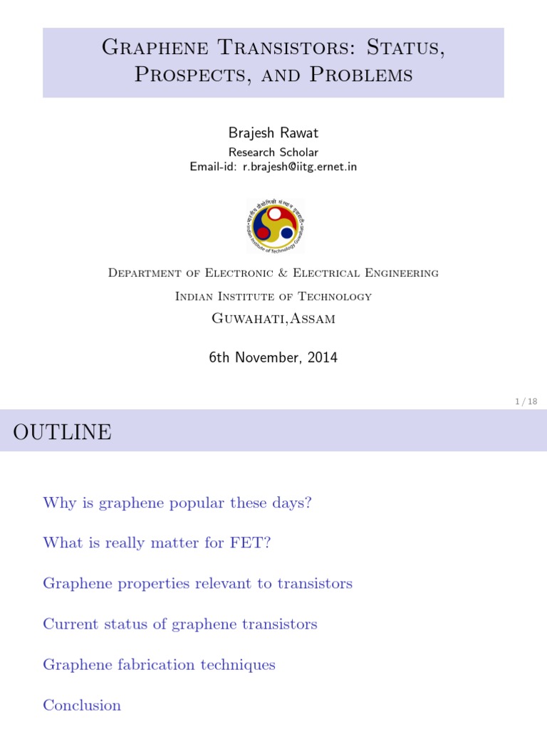 Graphene Transistors PDF Graphene Band Gap