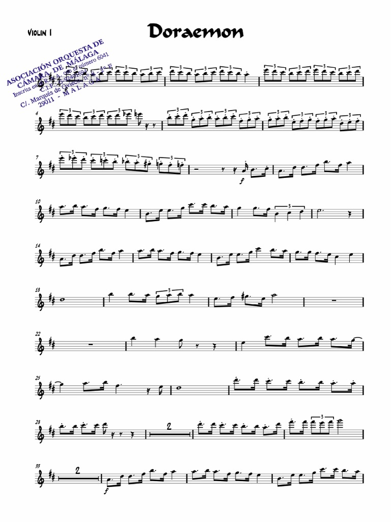 Doraemon Violin PDF