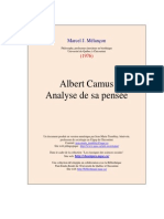 Marcel J. Mélançon -Albert Camus - Analyse de Sa Pensée (1976)