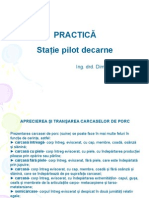 Aprecierea Si Transarea Carcaselor de PORCINE