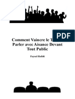 Comment Vaincre Le Trac Et Parler Avec Aisance Devant Tout Public