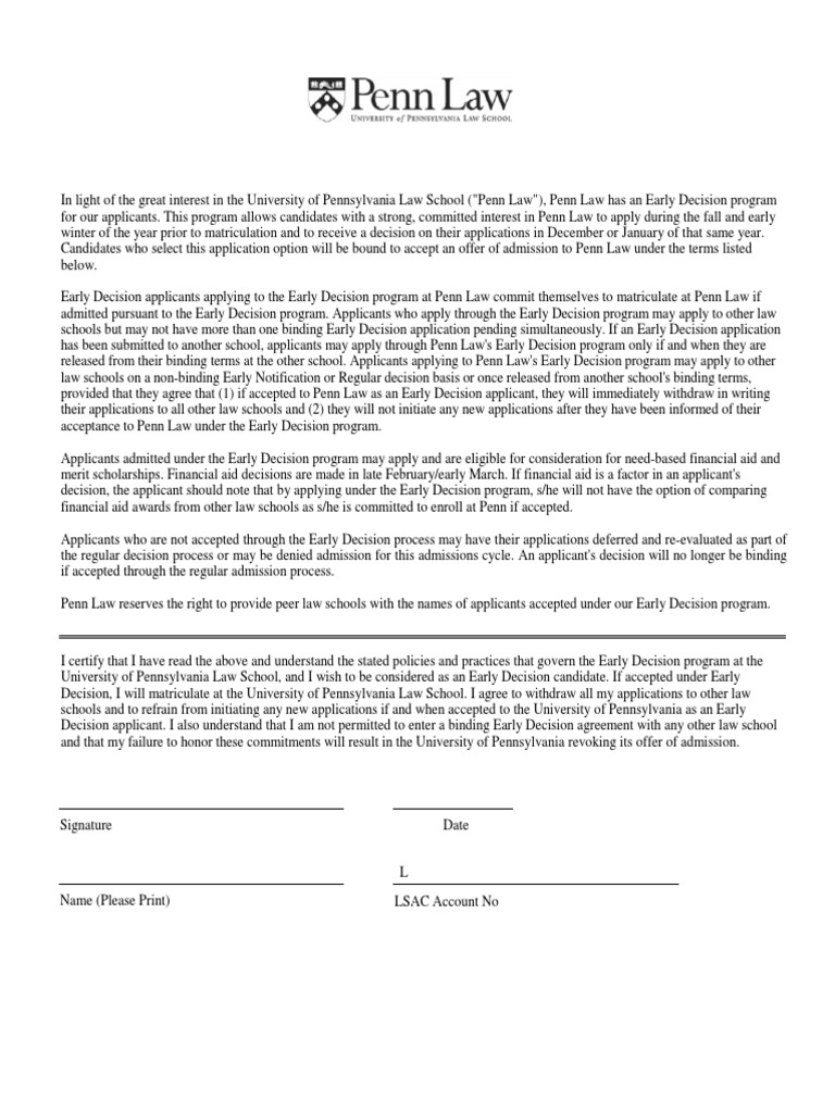 Columbia Law Early Decision Release Date