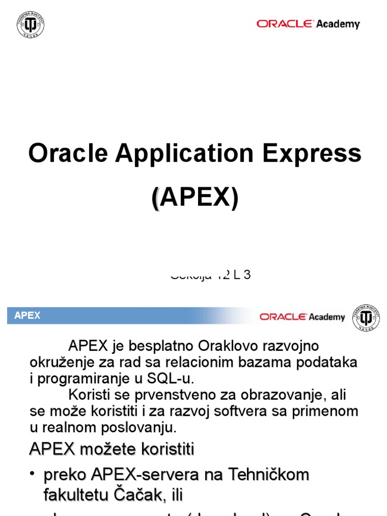 APEX | PDF