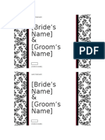 (Bride's Name) & (Groom's Name) : Save The Date