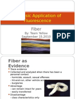 Forensic Application of Fluorescence - Fiber PowerPoint