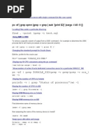 Ps - Ef - Grep Opmn - Grep - V Grep - Awk (Print $2) ' - Xargs - I Kill - 9 Find - Print - Grep - I Test - SQL