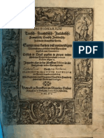 Dictionaire Francois Allemande Italien (1616)